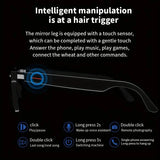 Senbono Smart Glasses - Bluetooth Audio, Transparent Lenses & Mic – Perfect Gift for Tech Lovers!
