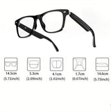 Senbono Smart Glasses - Bluetooth Audio, Transparent Lenses & Mic – Perfect Gift for Tech Lovers!