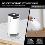 2025 Upgraded HY300 PRO+ Mini Portable Projector,Smart Projector with Android 11.0, 200 ANSI Lumens, Short Focus, Wifi6 + BT5.0, Support 4K 1080P Decoding, for Outdoor Camping,Home Theater